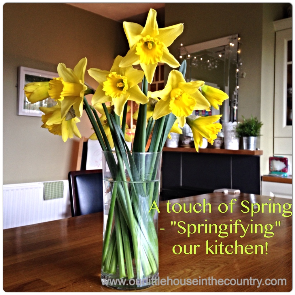 (Home Decor) A touch of Spring – “Springifying” our kitchen!