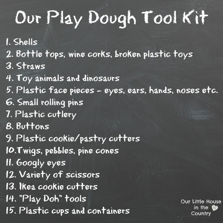 The Essential Play Dough Tool Kit - Everything You Need For Play Dough Fun #playdough #kidsactivities