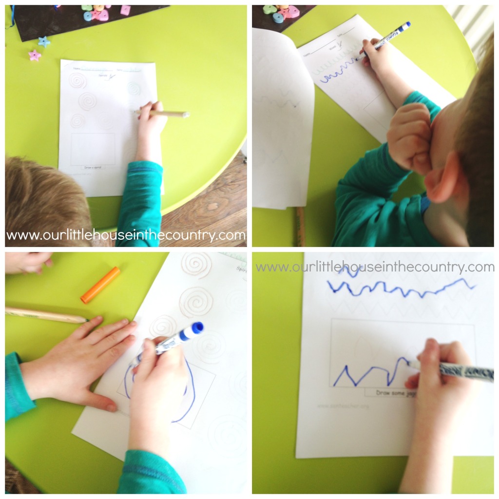 Pre Writing Patterns Worksheets