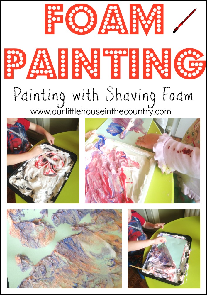 Foam Painting – Painting and Printing with Shaving Foam
