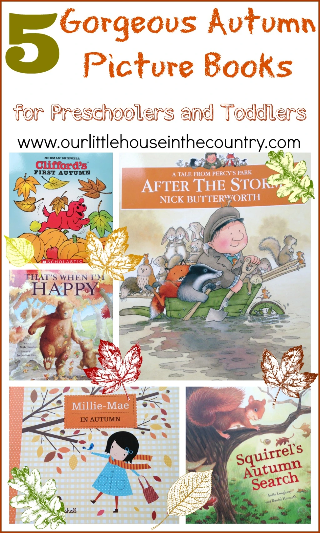 5 Autumn Fall Picture Books for Preschoolers and Toddlers - Our Little House in the Country