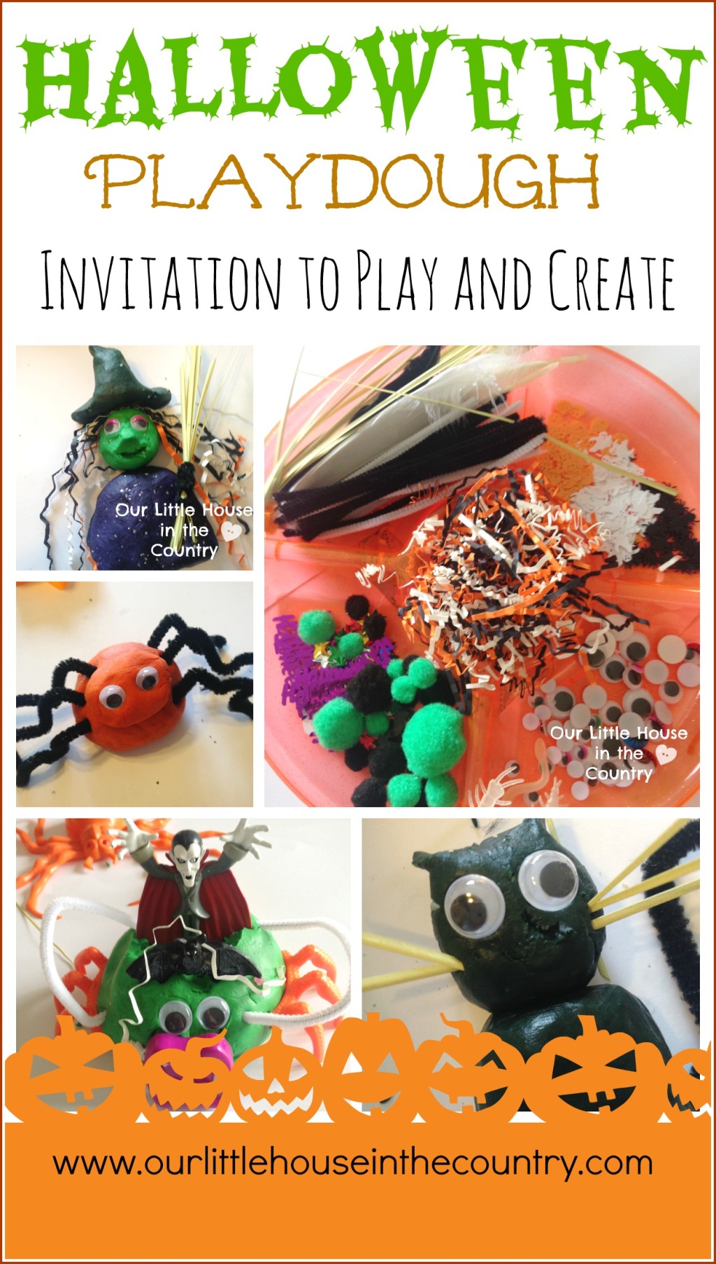 Halloween Playdough – A Ghoulish Invitation to Play and Create!