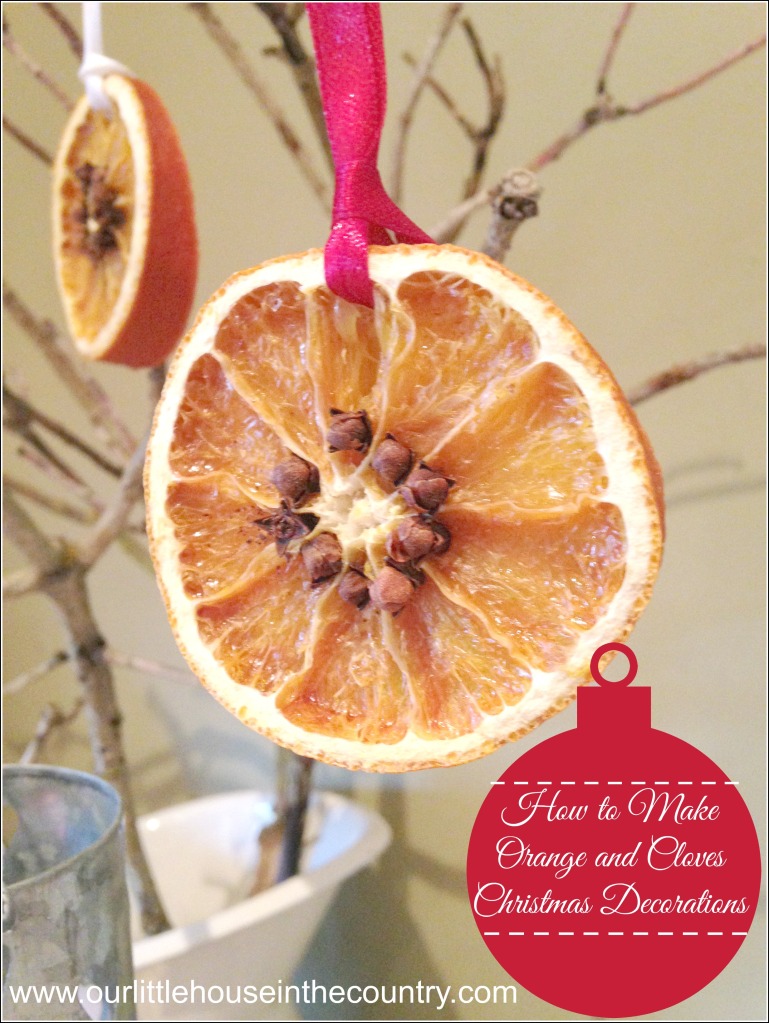 Wie man getrocknete Orangen- und Nelkenscheiben herstellt Weihnachtsschmuck - Unser kleines Haus auf dem Land 