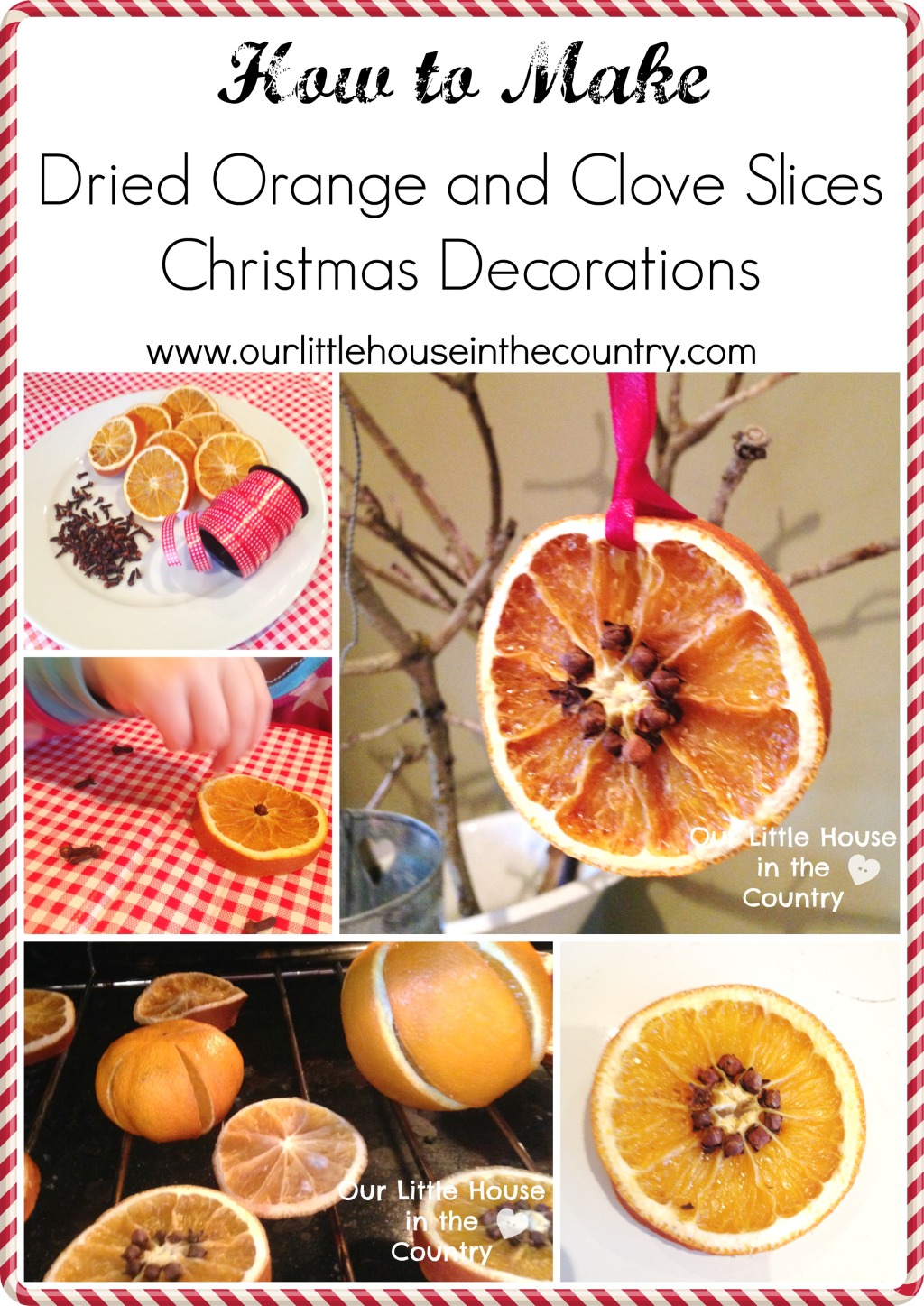 How to Make Dried Orange and Cloves Christmas Decorations