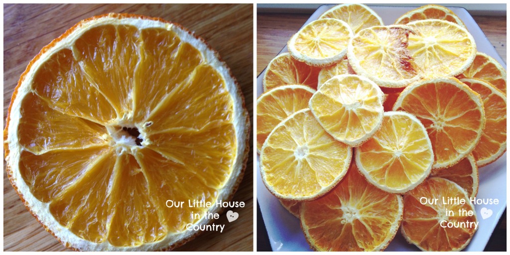 How to Make Dried Orange Slices - Perfect for use in Christmas crafts, wreaths, decorations and floral arrangements - Our Little House in the Country 1