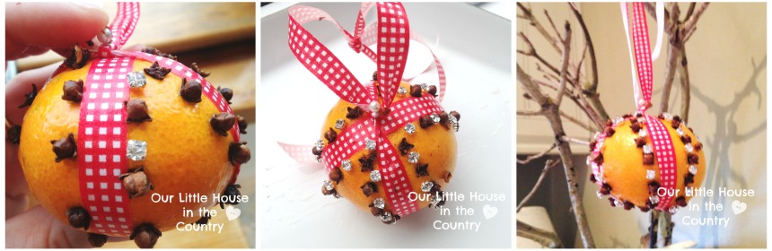 How to Make Orange and Cloves Pomanders - Our Little House in the Country