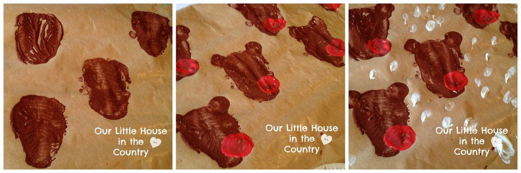 Potato Print Reindeer and Santa Christmas Wrapping Paper - Our Little House in the Country 