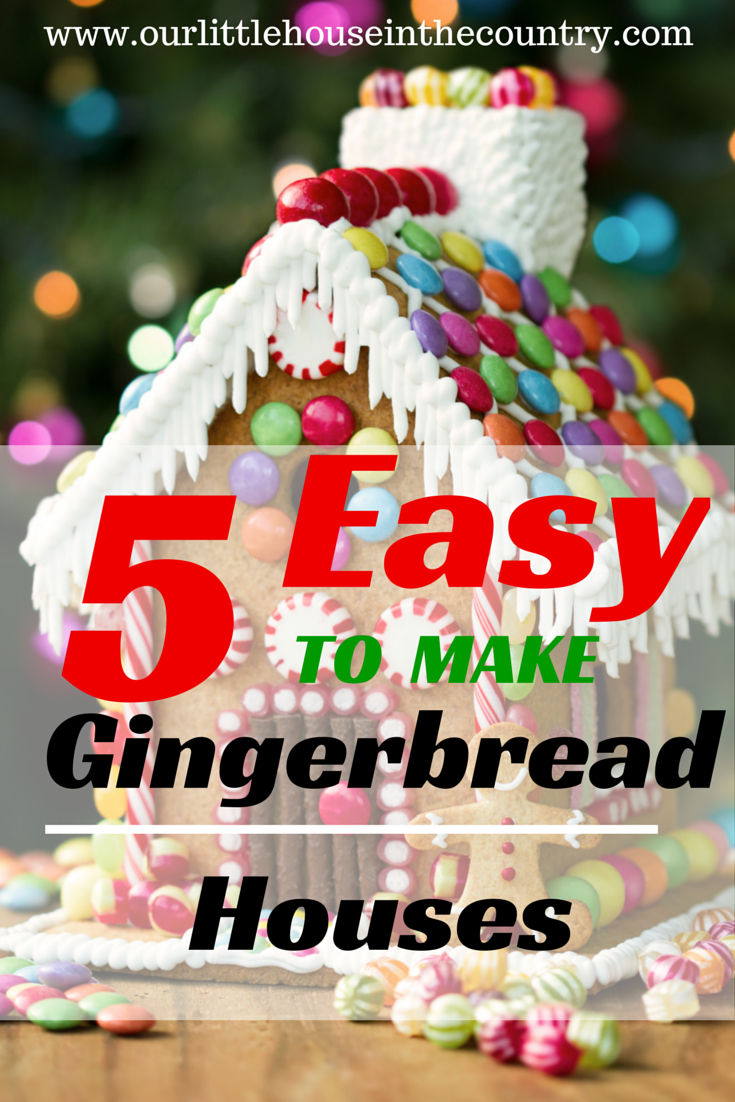 5 Easy to Make Gingerbread Houses