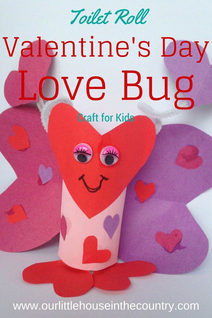 Lola the Toilet Roll Love Bug Butterfly Valentine’s Craft