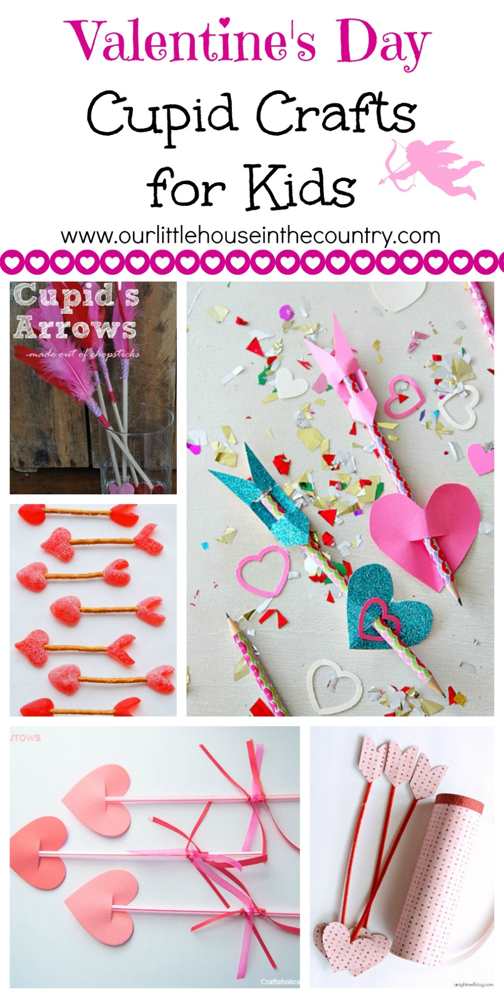 Valentine's Day Cupid Crafts for Kids - Our Little House in the Country