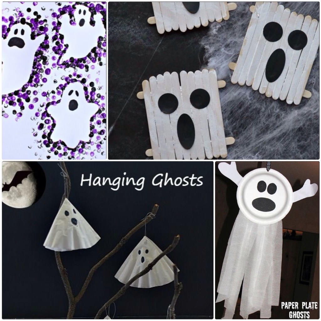 Ghost Crafts for Kids to do at Halloween