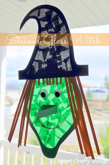 Witch Crafts for a Kids - More Halloween Fun - Our Little House in the Country