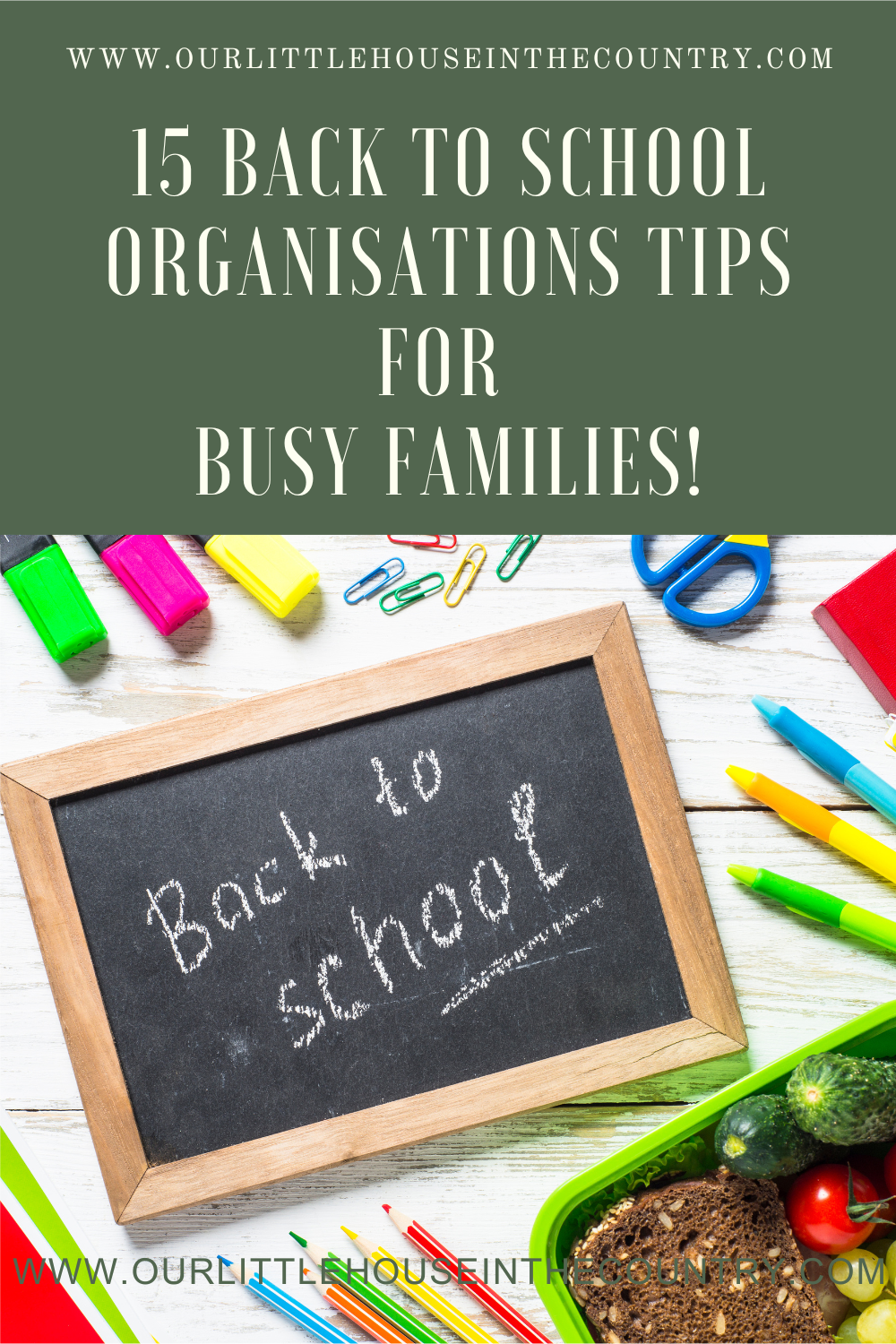 Back to School Organisation Tips for Busy Families